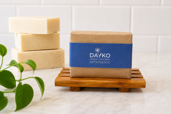 Producto - Detergente Sólido Ecológico Biodegradable para Vajilla 200 g - Dayko - 0