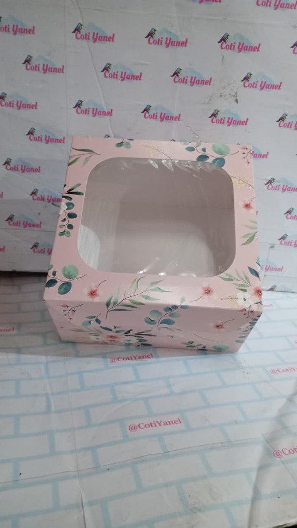 Producto - Caja 17x17cm diseño flores - 1