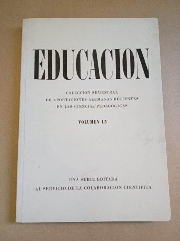Producto - Educación #15 - Autores varios - Inst. de colaboración científica Tübingen 1977