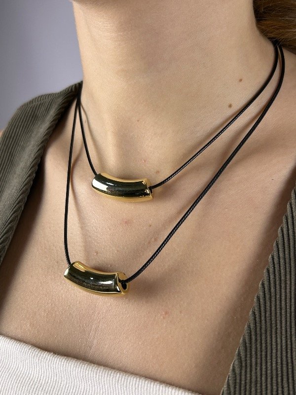 Producto - COLGANTE DOBLE DORADO 1170