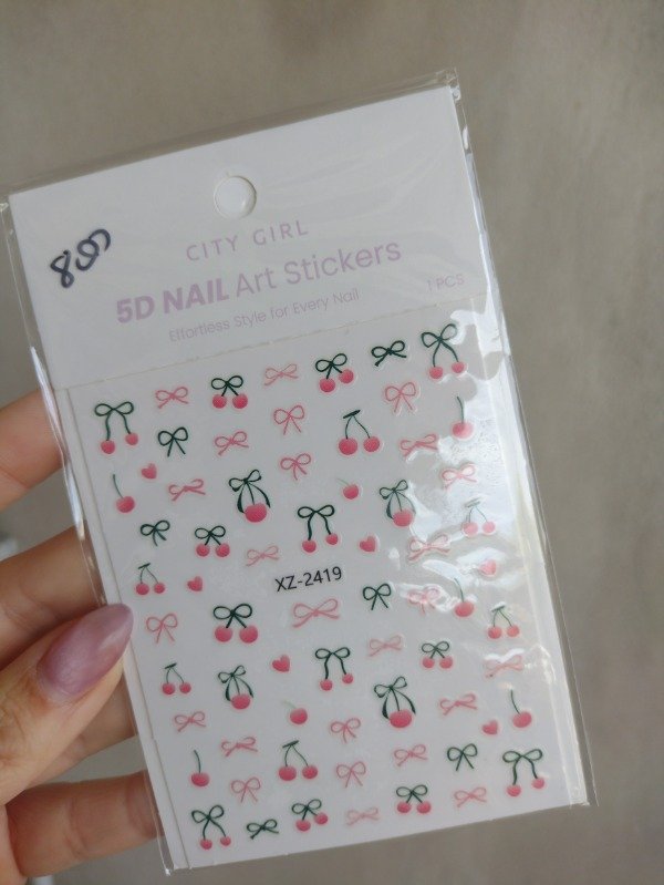 Producto - Stickers cereza rosa