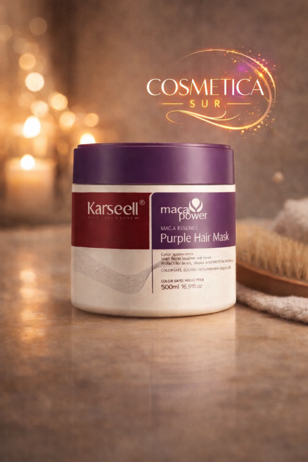 Producto - karseell - mascara collageno y maca purple hair mask x 500 ml