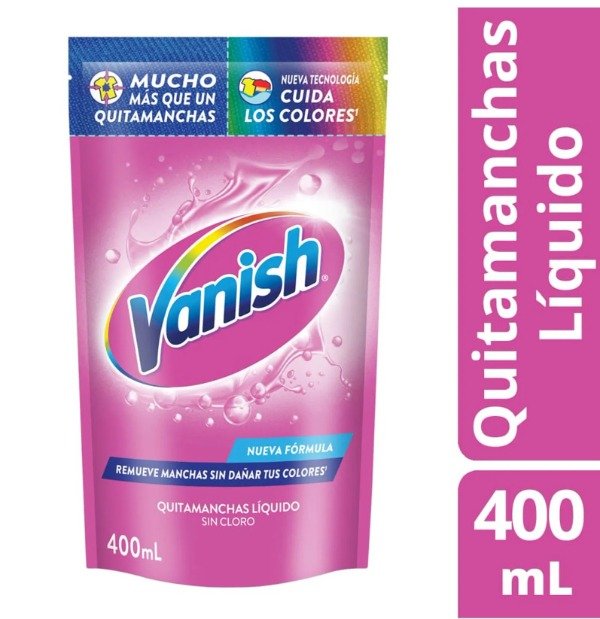 Producto - QUITAMANCHAS LIQUIDO VANISH - COLORES - SIN CLORO - 400ML