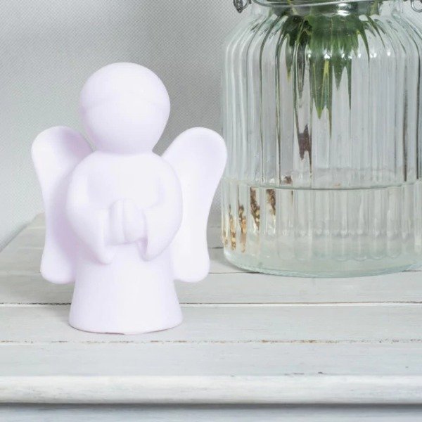 Producto - Lampara Luz Quitamiedos Angel De La Guarda Led - Lolitas Blanco Blanco