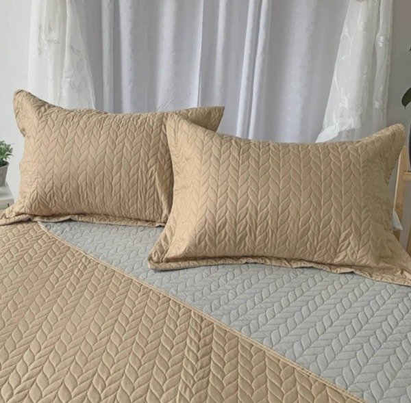 Producto - Cubrecama King Decorinter visón/gris
