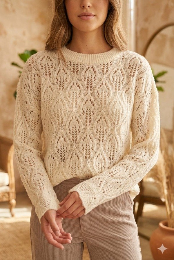 Producto - Sweater lujan manteca