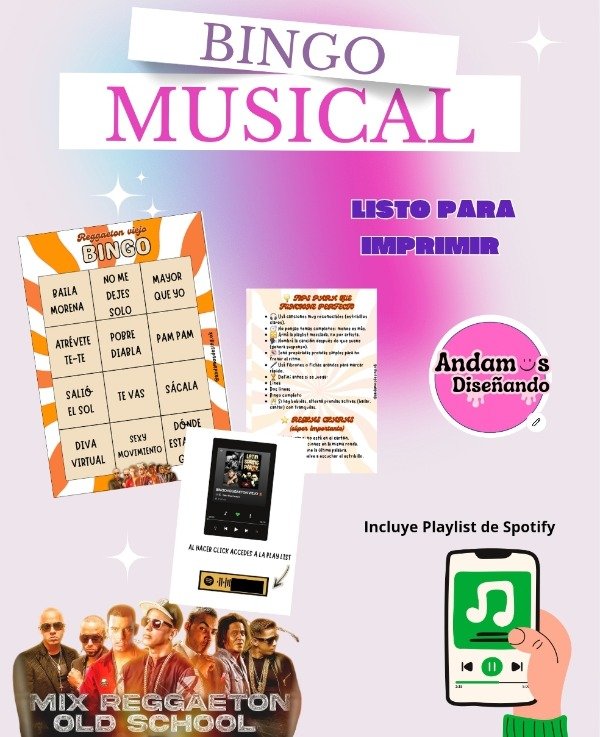 Producto - BINGO MUSICAL. REGGAETÓN VIEJO