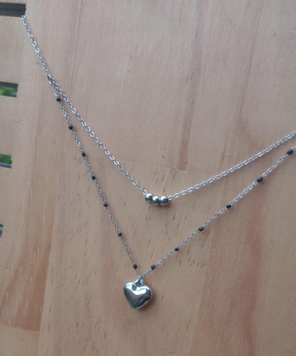 Producto - Collar Doble con Corazón - 2