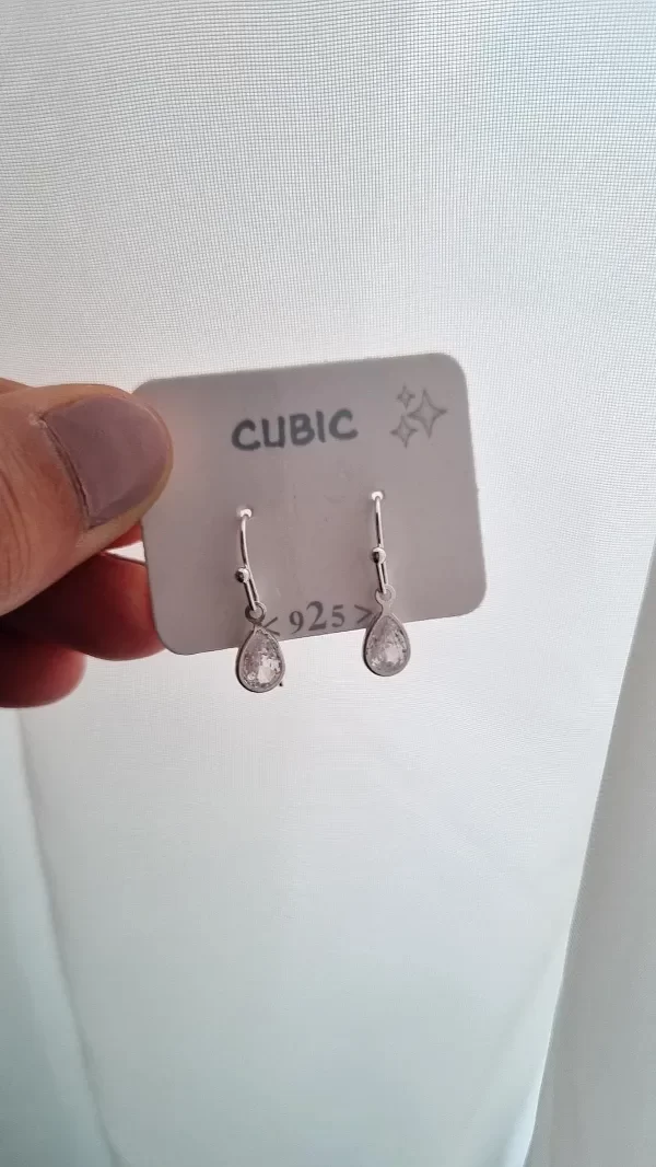 Producto - Aros cubic gotita colgante
