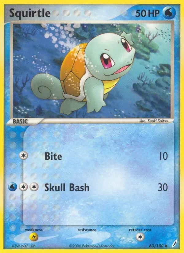 Producto - Squirtle (63/100) [EX: Crystal Guardians]