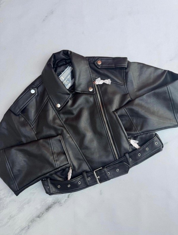 Producto - Campera Cuero Negra