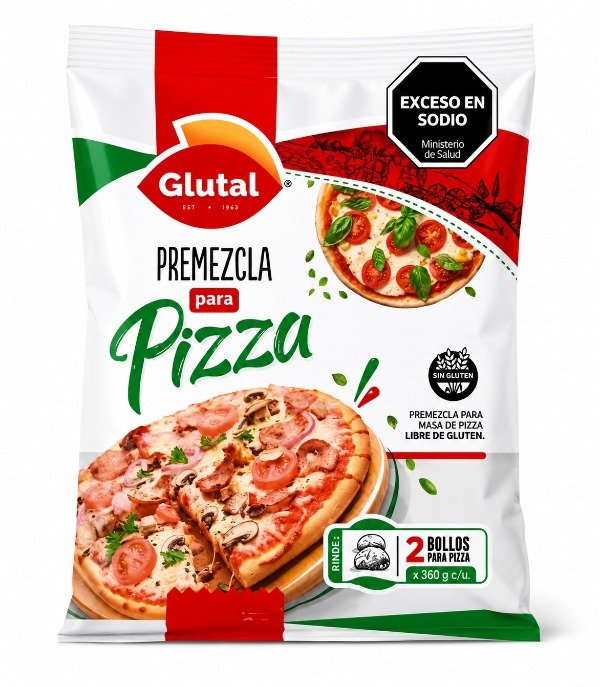 Producto - PREMEZCLA PARA PIZZAS POR 500GR GLUTAL