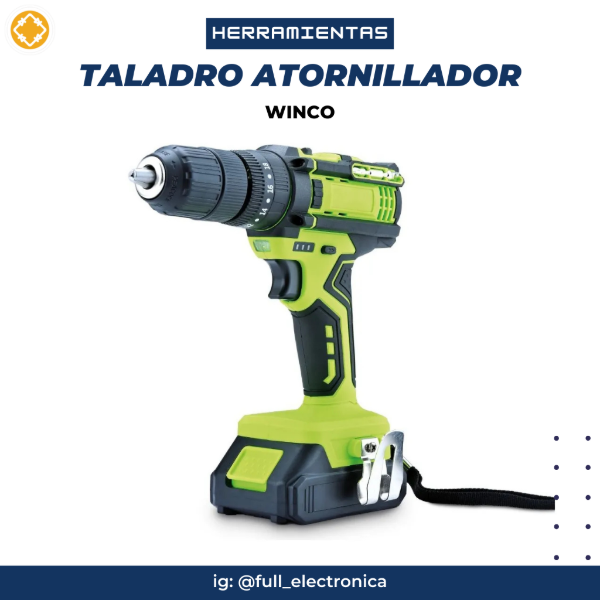 Producto - Taladro atornillador eléctrico + 2 baterías con maletín W9021