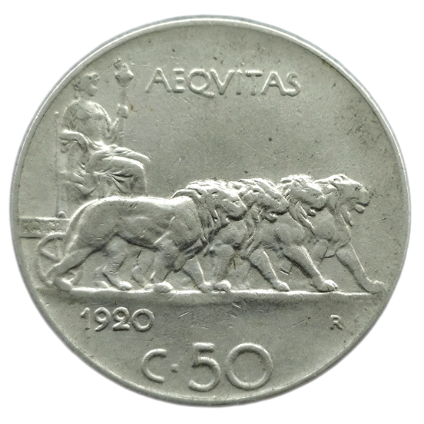 Producto - Italia 20 Centesimi 1920 Rey Emanuele III Km#61 VF