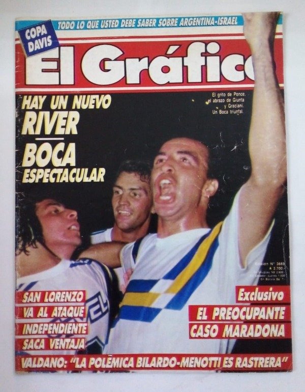 Producto - El Gráfico #3669 - Enero 1990 - River Boca Maradona