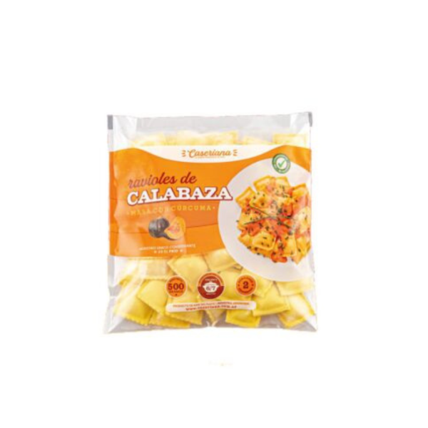Producto - Ravioles de Calabaza y Curcuma La Caseriana 500 grs