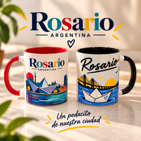 Producto - TAZA CERAMICA ROSARIO 2 MODELOS !