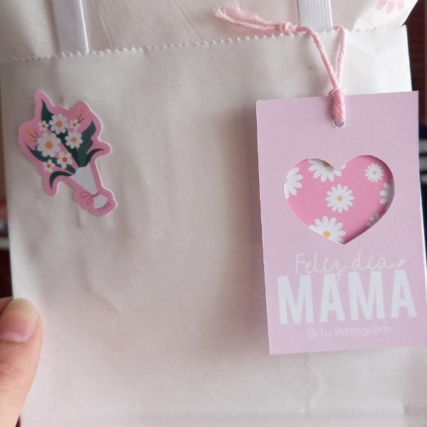 Producto - Tarjeta doble corazón Mamá
