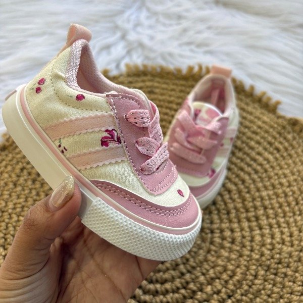 Producto - Zapas mini flor rosa 19 y 22