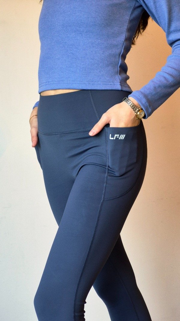 Producto - CALZA GO FRIZADA CON BOLSILLOS AZUL