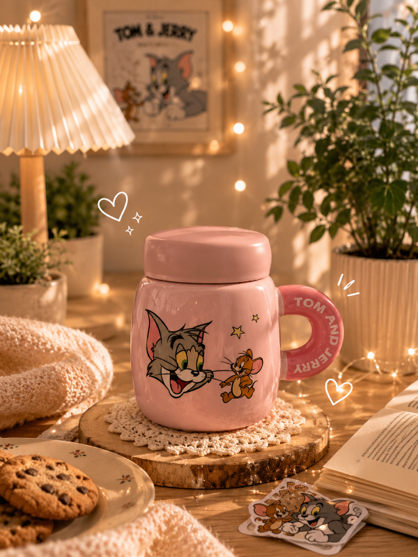 Producto - Taza con tapa rosca Tomy Jerry