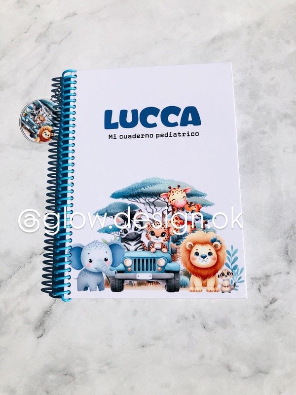 Producto - Agenda pediátrica animalitos blue