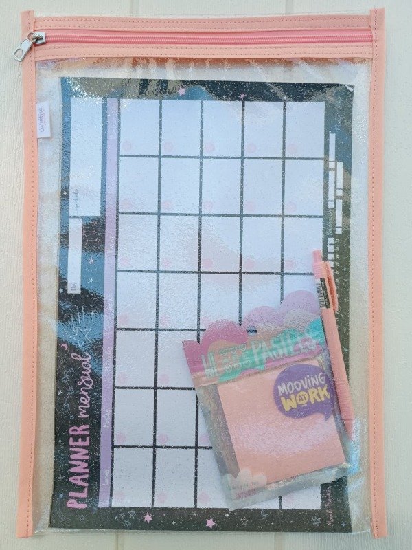 Producto - Sobre Cristal Grande Glitter Oficio Salmón