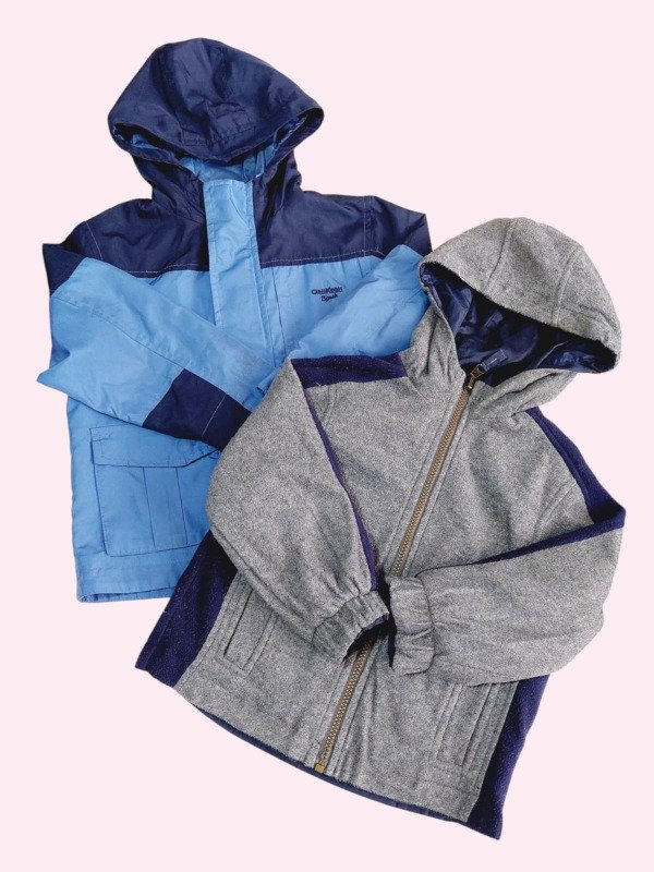 Producto - Campera 3 en 1 azul y polar gris Oshkosh 5 años