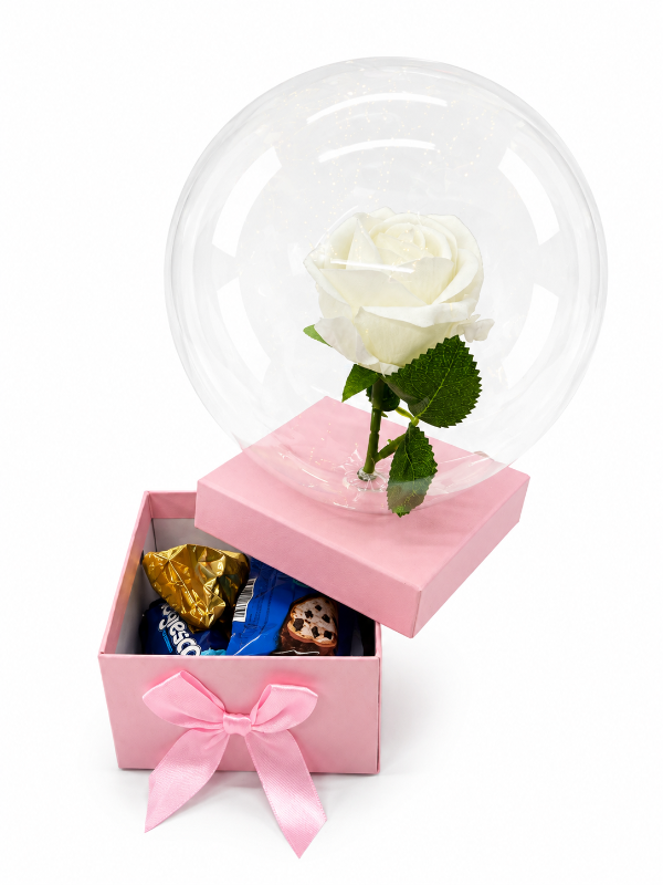 Producto - MINI BOX ROSA ENCAPSULADA CON CHOCOLATES - 3