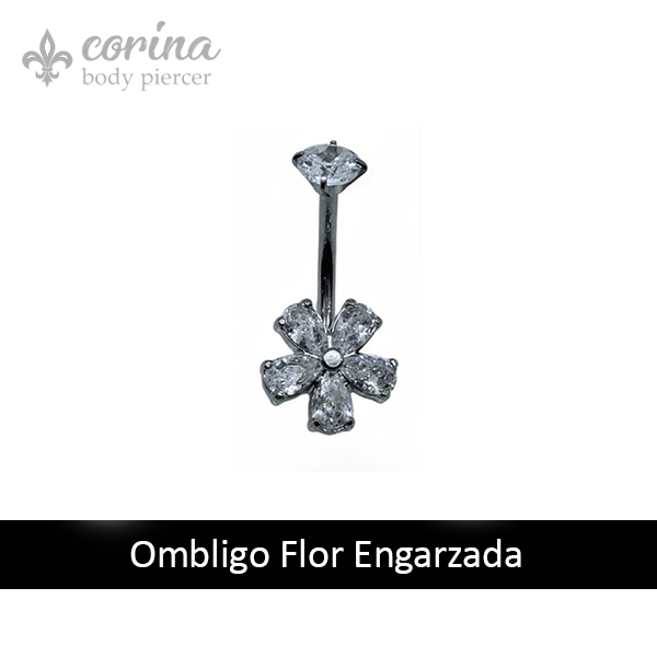 Producto - Ombligo Flor Engarzada
