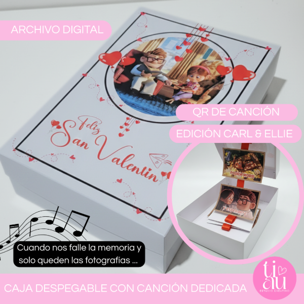 Producto - CAJA DESPEGABLE CON CANCIÓN DEDICADA EDICIÓN CARL Y ELLIE