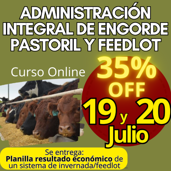 Producto - Curso Online: Administración Integral de Engorde Pastoril y Feedlot