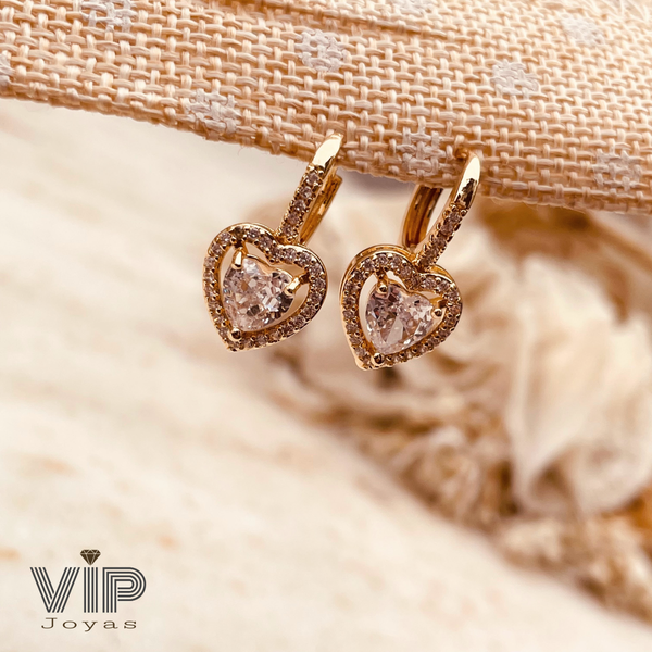 Producto - Aros Argollas Lovely Baño Oro 18K