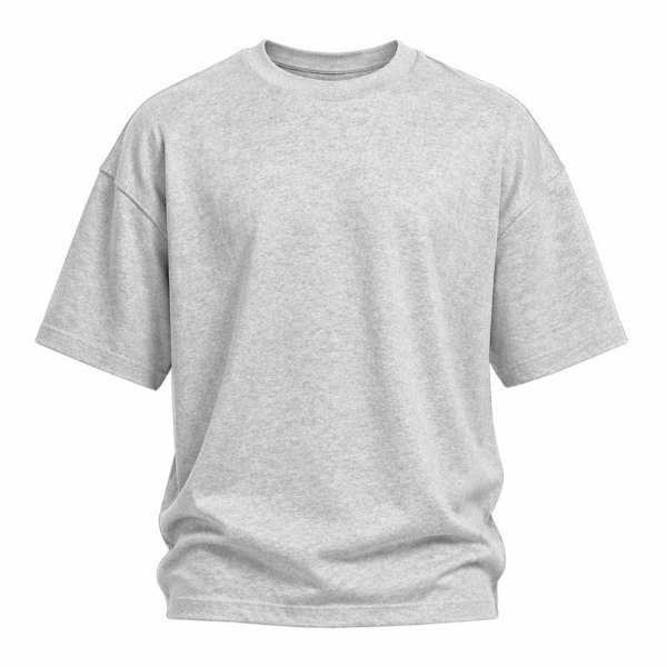 Producto - Remera manga corta - Oversize - Gris Melange - 0