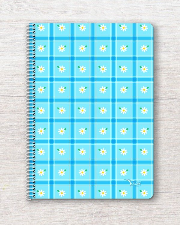 Producto - Cuaderno A4 tapa rígida plástica RAYADO 50h dis. mantelito