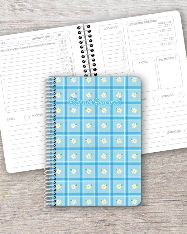 Producto - Planner Semanal A5 dis. mantelito