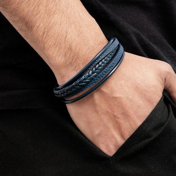 Producto - Pulsera Eco Cuero 5 en 1 Fabrizio