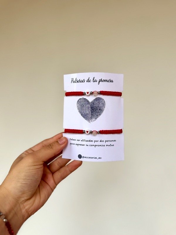 Producto - Pulseras corazón huella