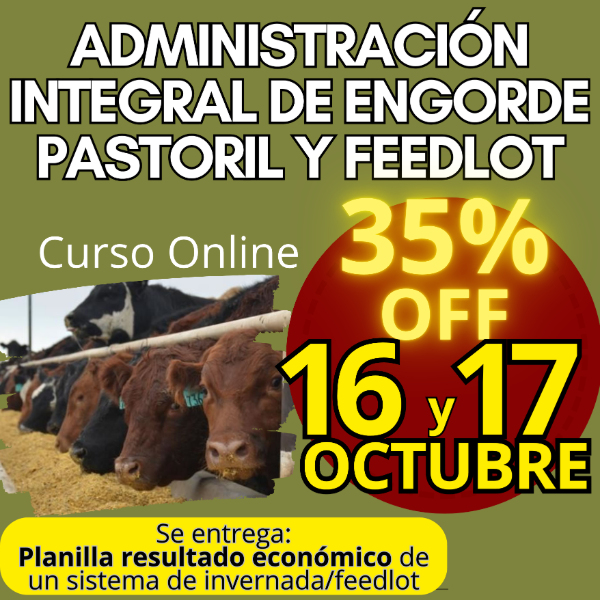Producto - Curso Online: Administración Integral de Engorde Pastoril y Feedlot - 0