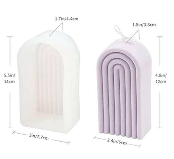 Producto - MOLDE SILICONA ARCOÍRIS ALARGADO