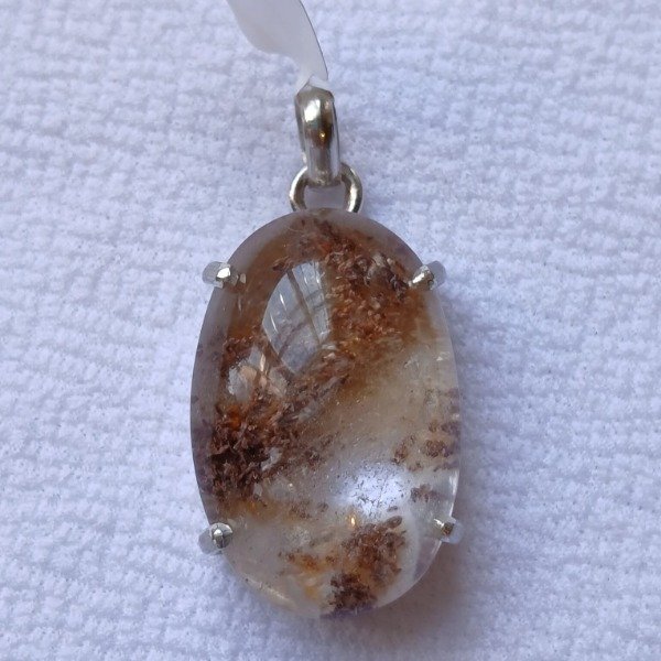 Producto - Dije Plata 925 con lodolita oval con detalle