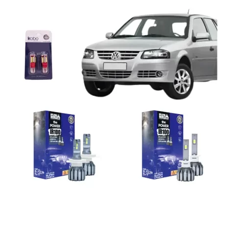 Producto - Kit Cree Led IR100 Luz Baja Alta Y Antiniebla Volkswagen Gol Power 2006-2011