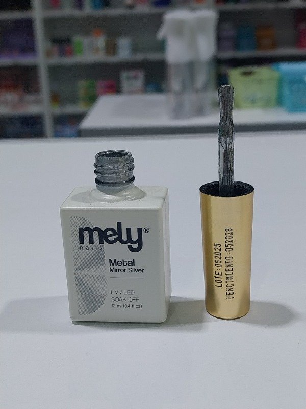 Producto - Esmalte semipermanente mely mirror silver
