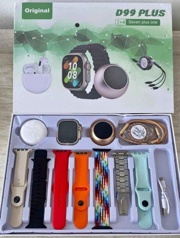 Producto - Smartwatch 7 mallas + parlante + auriculares