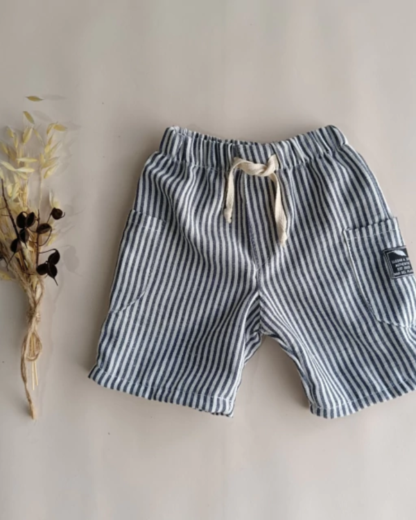 Producto - SHORT CARGO POLINA NIÑO RAYADO - 6