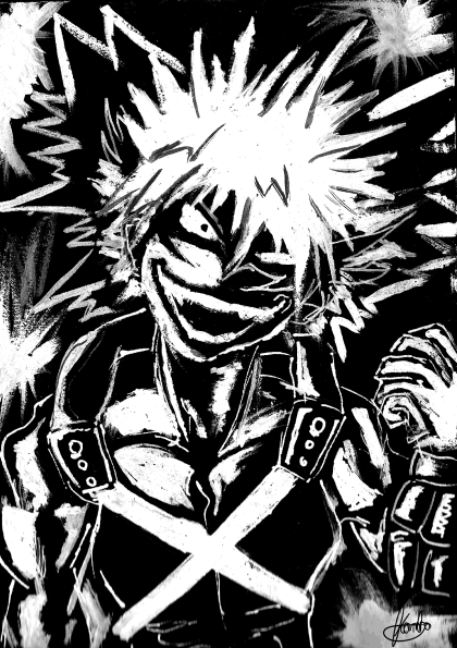 Producto - Ilustración Katsuki Bakugou - My hero academia
