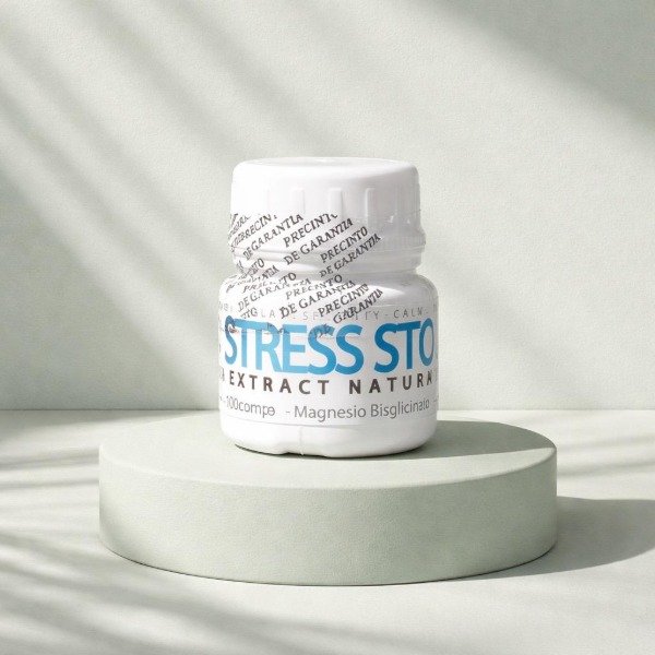 Producto - Stress Stop/ 100 Comp. Magnesio/ L-teanina-b6