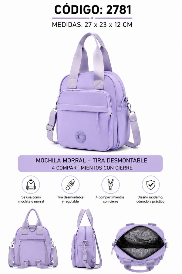 Producto - MOCHILA MORRAL 2781 - 4