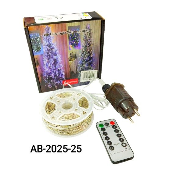 Producto - Luces alambre con control 3mts AB-2025-25