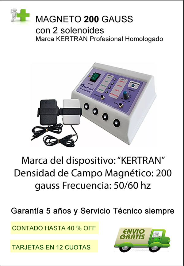 Producto - Magneto M4K KERTRAN 200 Gauss, con dos Solenoides Planos